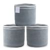 Recycled Cotton Rope Storage Cube Basket Plant Basket Multi Purpose Woven Cube Storage Organizer Shelves Closet Storage Bins Nursery Kids Room Organiz