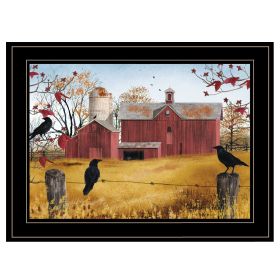 "Autumn Gold" by Billy Jacobs, Ready to Hang Framed Print, Black Frame (Color: as pic)