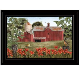 "Summer Days" by Billy Jacobs, Ready to Hang Framed Print, Black Frame (Color: as pic)