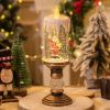 Flameless Vintage Christmas Lights LED Decorative Table Lamps Electronic Christmas Night Lights For Home Outdoor Porch and Christmas Table Centerpiece