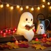 Cute Ghost Reading Book Lamp, Cute Halloween Ghost Night Light