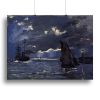 Shipping by Moonlight by Monet Canvas Print or Poster