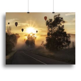 California Beach Canvas Print or Poster (Type: Standard Framed Canvas Print, size: 24" x 16" / 60cm x 40cm (approx))