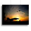 Military aircraft before take-off Canvas Print or Poster