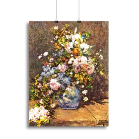 Still life with large vase by Renoir Canvas Print or Poster (Type: Poster Print, size: 24" x 16" / 60cm x 40cm (approx))