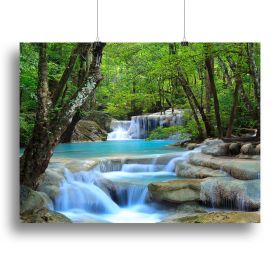 Earth At Night Canvas Print or Poster (Type: Standard Framed Canvas Print, size: 12" x 8" / 30cm x 20cm (approx))