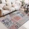 1pc Vintage Carpet; Living Room Bedroom Bedside Decor; Boho Floor Mat; Sofa Tea Table Blanket