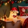 Christmas Ghost Reading Book Lamp, Cute Ghost Figurine Statue, Christmas Decoration for Gift Props Tabletop Bookshelf Home Decor