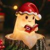 Christmas Ghost Reading Book Lamp, Cute Ghost Figurine Statue, Christmas Decoration for Gift Props Tabletop Bookshelf Home Decor