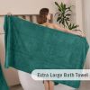 4-piece set of oversized bath towels, 35 inch x 70 inch oversized microfiber absorbent XL bath towels, ultra soft bathroom towel set, quick drying plu