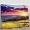 Majestic sunset in Carpathian Canvas Print or Poster