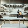 Rural style wooden kitchen utensil storage rack, 1 3-compartment storage box, countertop and wall mounted organizer, made of wood, kitchenware accesso