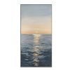Handmade Canvas Oil Painting Interior Decoration Sea Sunset Modern Art Mural Living Room Bedroom Office Hotel Poster