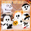 Halloween Decorations Indoor, Wooden Tiered Tray Decor Table Sign Set of 3
