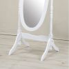 Traditional Queen Anna Style Floor Cheval Mirror