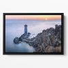 Two Lights Floating Framed Canvas