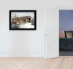 "The Kissing Bridge" by Billy Jacobs, Ready to Hang Framed Print, Black Frame