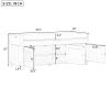 Storage Bench with 3 Shutter-shaped Doors,Shoe Bench with Removable Cushion and Hidden Storage Space