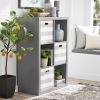 6 cube storage boxes; bookshelves; display cabinets; storage cabinets