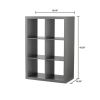 6 cube storage boxes; bookshelves; display cabinets; storage cabinets